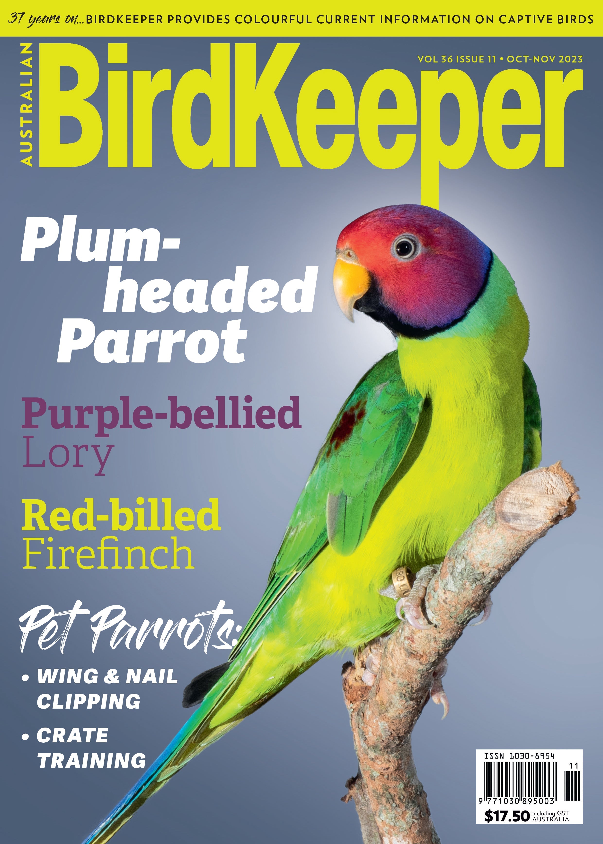 Australian BirdKeeper Magazine Vol 36 Iss 11