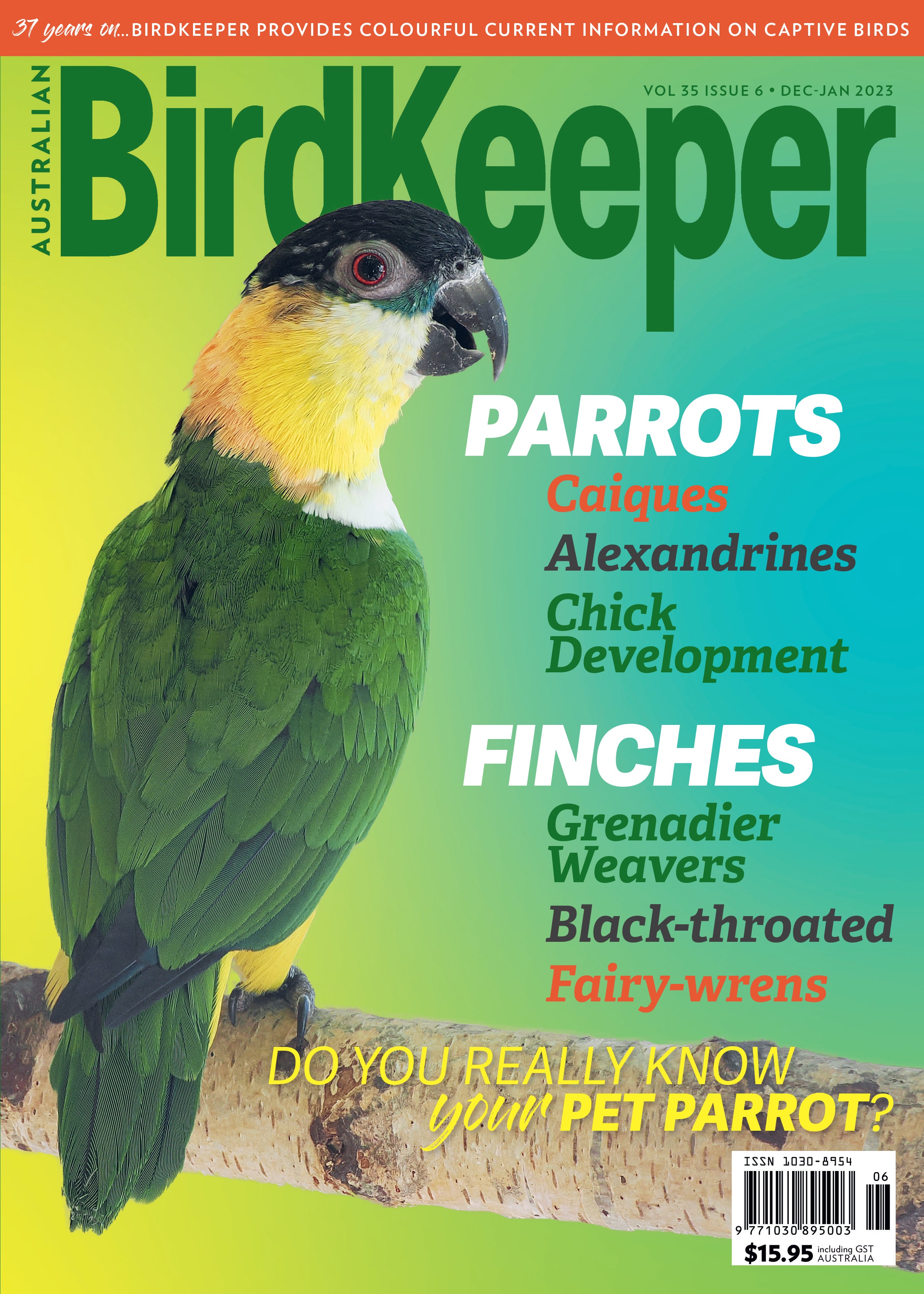 Australian BirdKeeper Magazine Vol 35 Iss 6